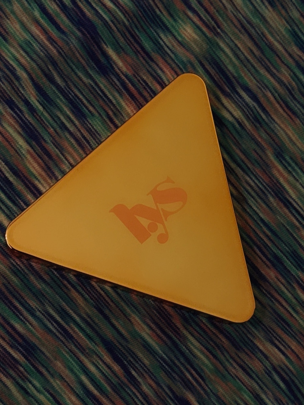 NWOT & Other Stories Yellow Triangle Compact Powder Case